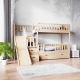 bunk bed with staircase and slide
